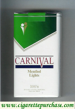 Carnival 100s Menthol Lights cigarettes